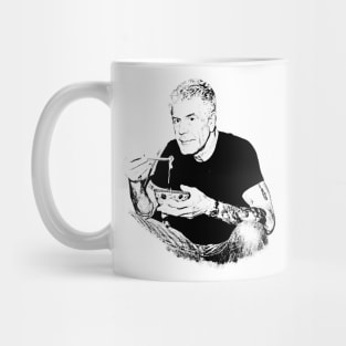 Anthony Bourdain With Noodle Mug